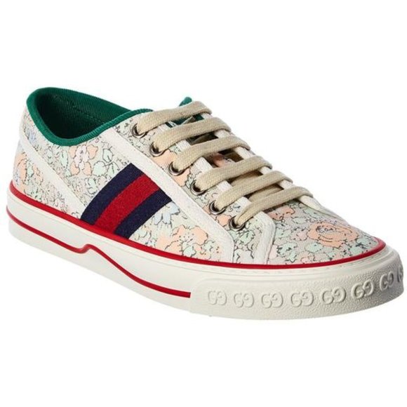 Gucci Tennis 1977 Liberty London Canvas Sneaker - Picture 1 of 6